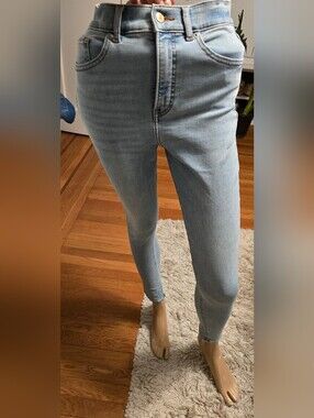 Express Light Blue Skinny Jeans - Women's